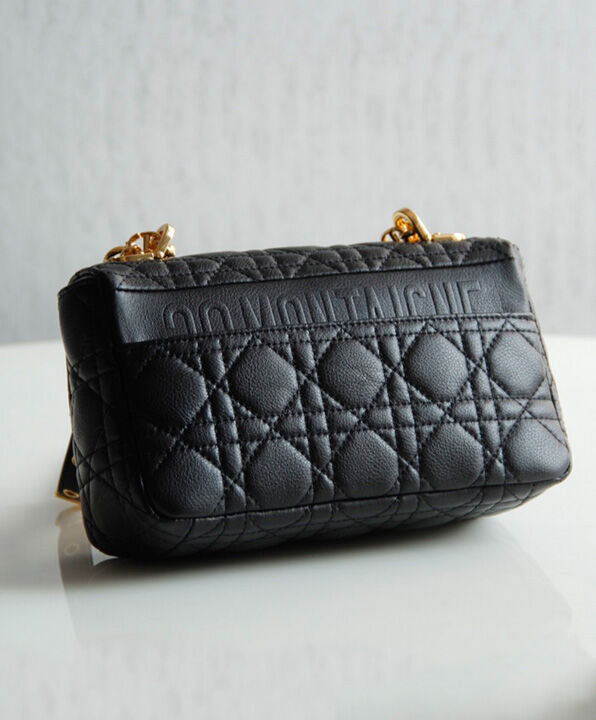 Christian Dior Small Dior Caro Bag Black